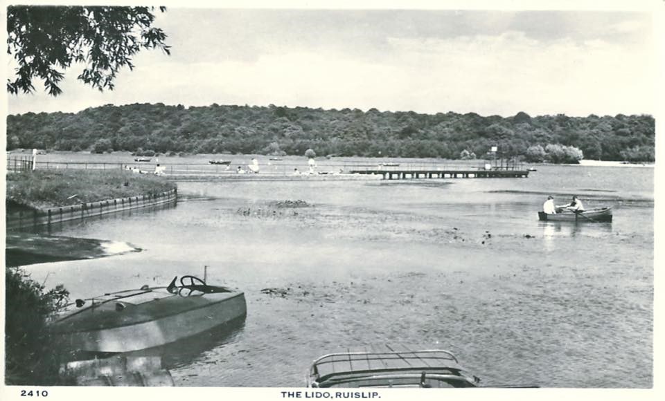 A Motor Launch On The Lido, Ruislip