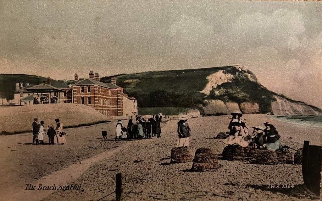 The Beach Seaton Postcard