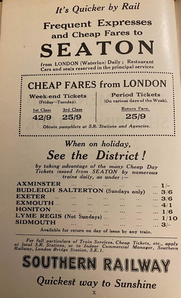 Cheap Seaton Train Fares