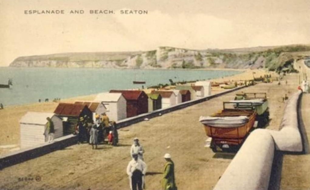 Colourised Old Postcard Of Seaton 5