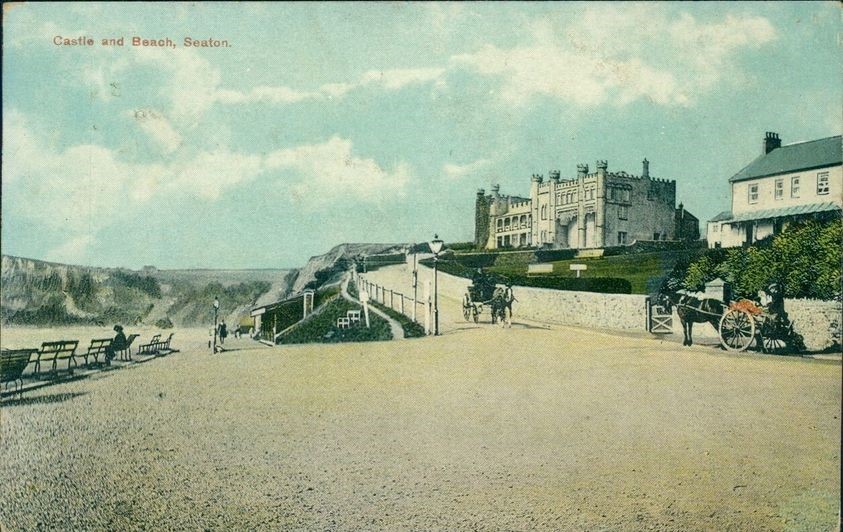 Castle And Beach Seaton