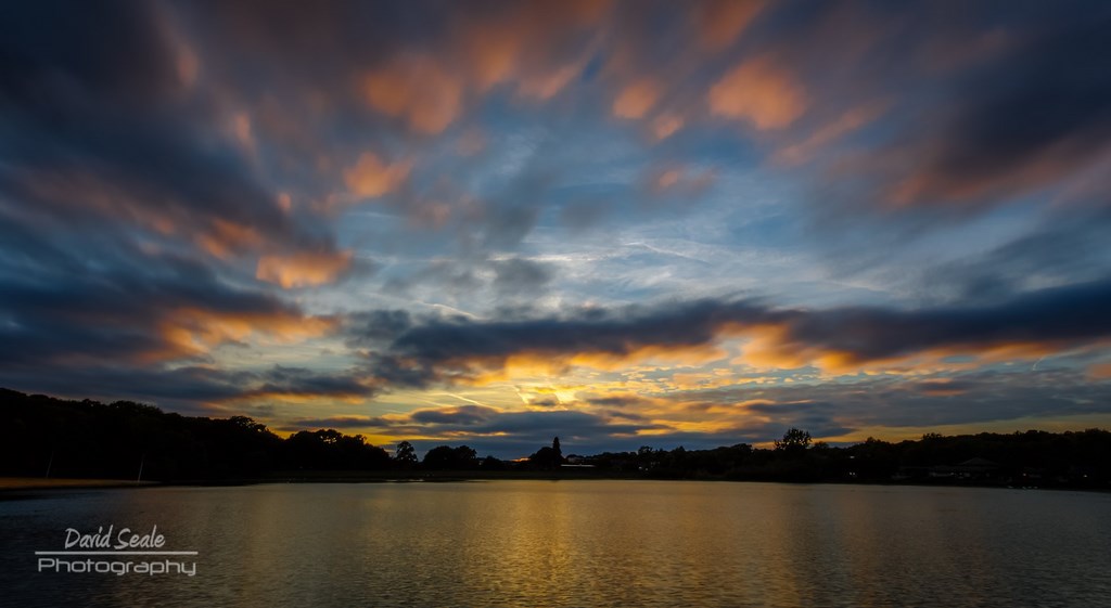 Sunset over Ruislip Lido