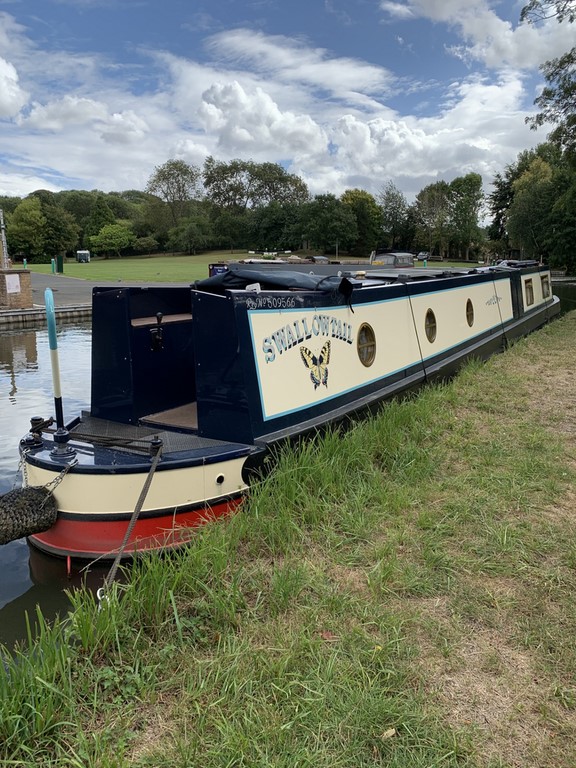 Shared narrow boat Swallowtail