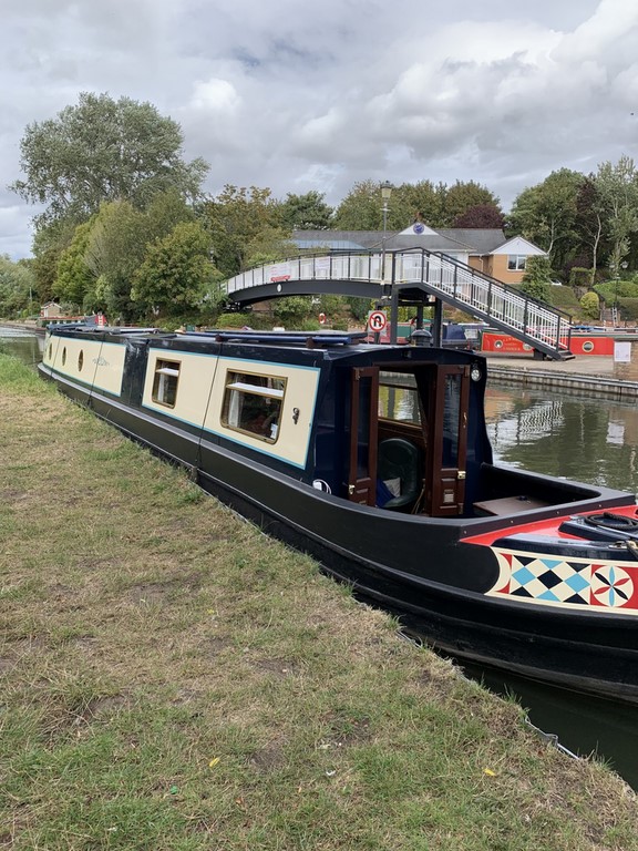 Shared narrow boat Swallowtail