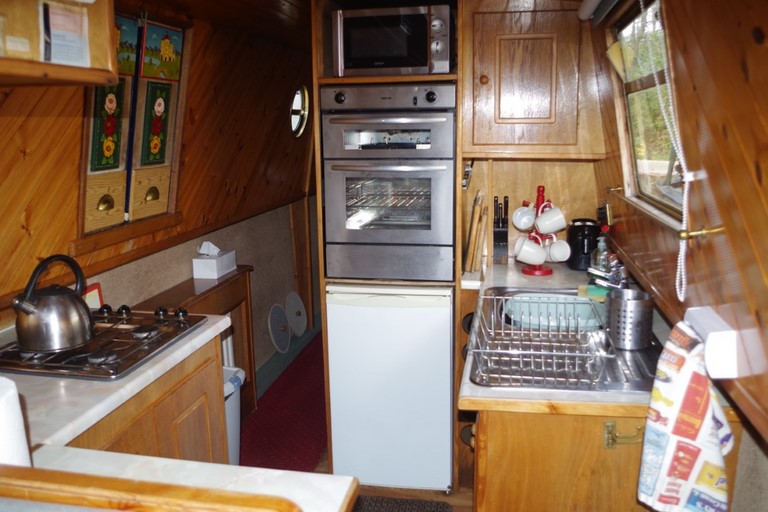 Shared narrow boat Shropshire Blue