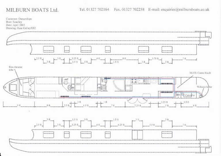 Shared narrow boat Soudley