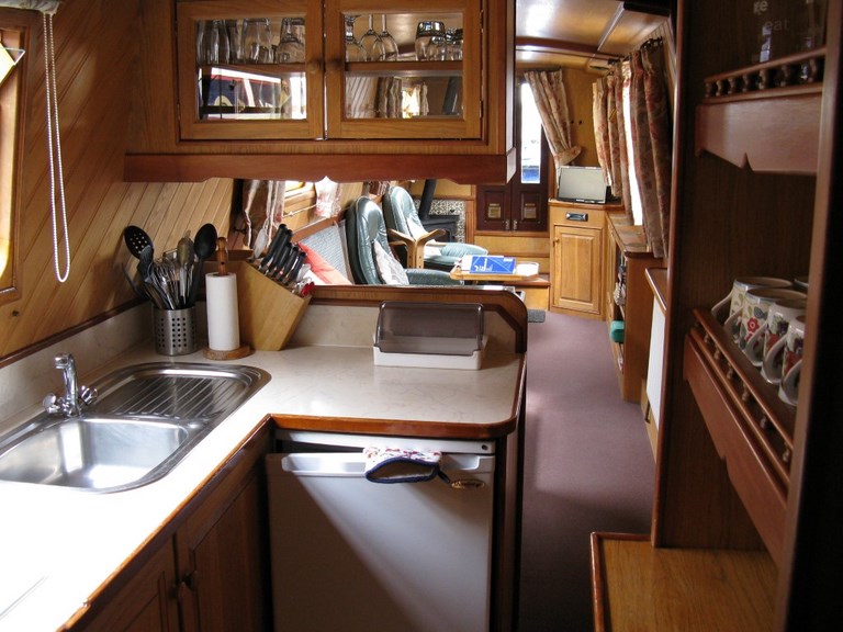 Shared narrow boat Swallowtail