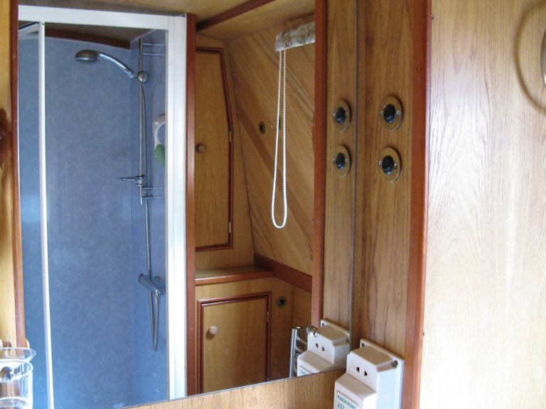 Shared narrow boat Swallowtail