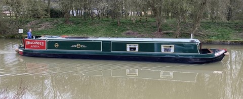 Shared narrow boat Dragonfly