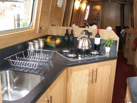 Shared narrow boat Breaking Dawn