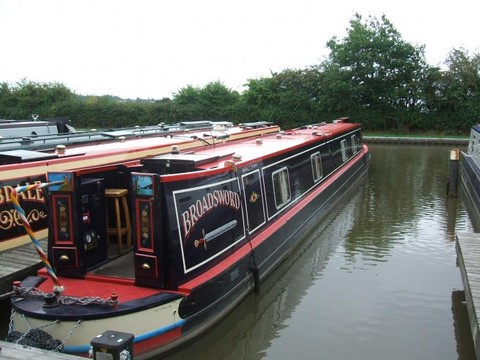 Shared narrow boat Broadsword