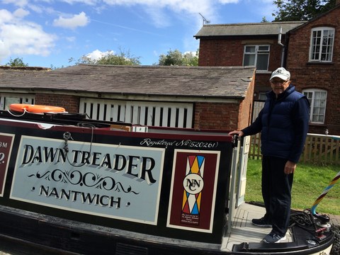 Shared narrow boat Dawn Treader