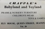 Chapple's Babyland And Toyland Seaton