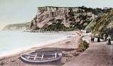 Colourised Old Postcard Of Seaton 10