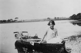 A 1938 Picture Of A Girl On A Rowing Boat In Ruislip Lido